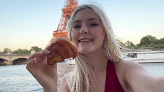 Eva Elfie в Париже: Соблазнение незнакомца на горячий секс