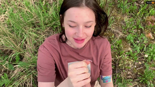 Горячий эксклюзив: профессиональная соблазнительница Оливия Мур в отвязном публичном минете