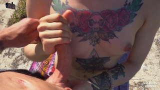 Blowjob as a bribe - the nudist had to serve the guard of the fort _ NIGONIKA _ BEST PORN.mp4