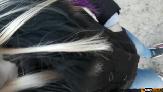 Random Blowjob To My StepBrother Dick In Real Public Area.mp4