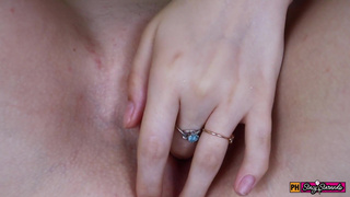 SKIP Teen Girl Masturbates Her Wet Pussy Rubbing Close UP Pussy.mp4