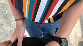 Дикая оргия: сочные кадры лесного минета