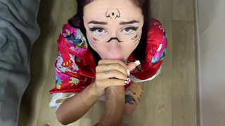 Сексуальный ролевые игры от Taya Sia: гейша соблазняет в постели