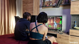 Проиграла в Mortal Kombat – пришлось отрабатывать в постели с глубоким минетом и жестким ритмом