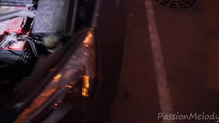 Helped the beauty on the street thanked with a blowjob in the car . PassionMelody.mp4