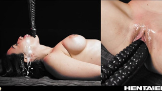 Горячее видео с кончилом через тело