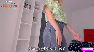 Сочный момент: как парень не удержался в джинсах