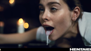 Горячий лесбийский ритуал с тентаклями и секс-магией